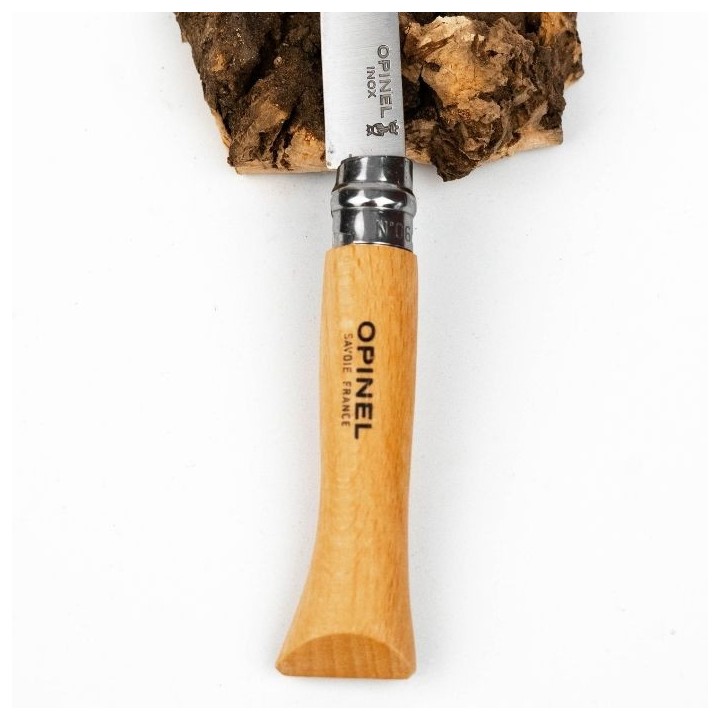 Navaja Opinel Nº6 Inox — Navaja clásica francesa EDC hoja 7 cm | Barroco Cuchillería