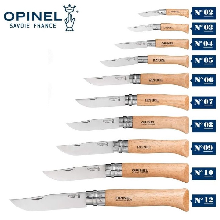Navaja Opinel Nº12 Inox - Hoja 12 cm | Cuchillería Barroco
